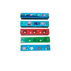 TOLIPA - Pack de 3 Armónicas Infantil Varios Colores Y Diseños PB-C11
