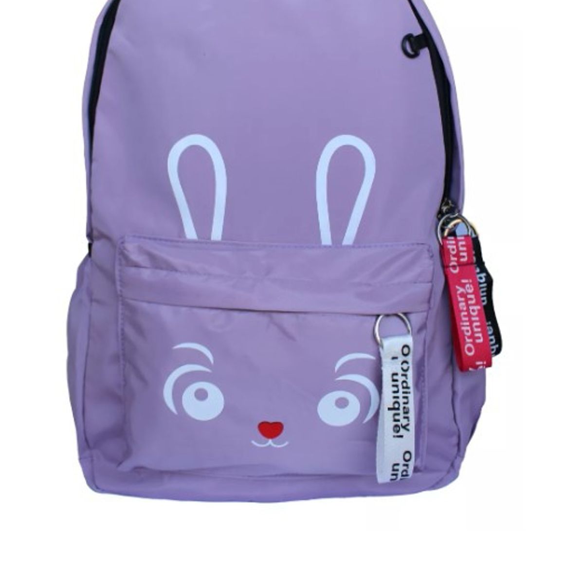 GENERICO - Mochila Juvenil Kawaii Con Cara De Conejo  Estuche Color Lila