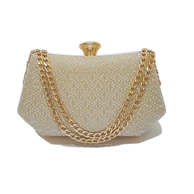 GENERICO - Cartera Clutch Xhama Para Dama Dorado