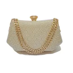 GENERICO - Cartera Clutch Xhama Para Dama Dorado