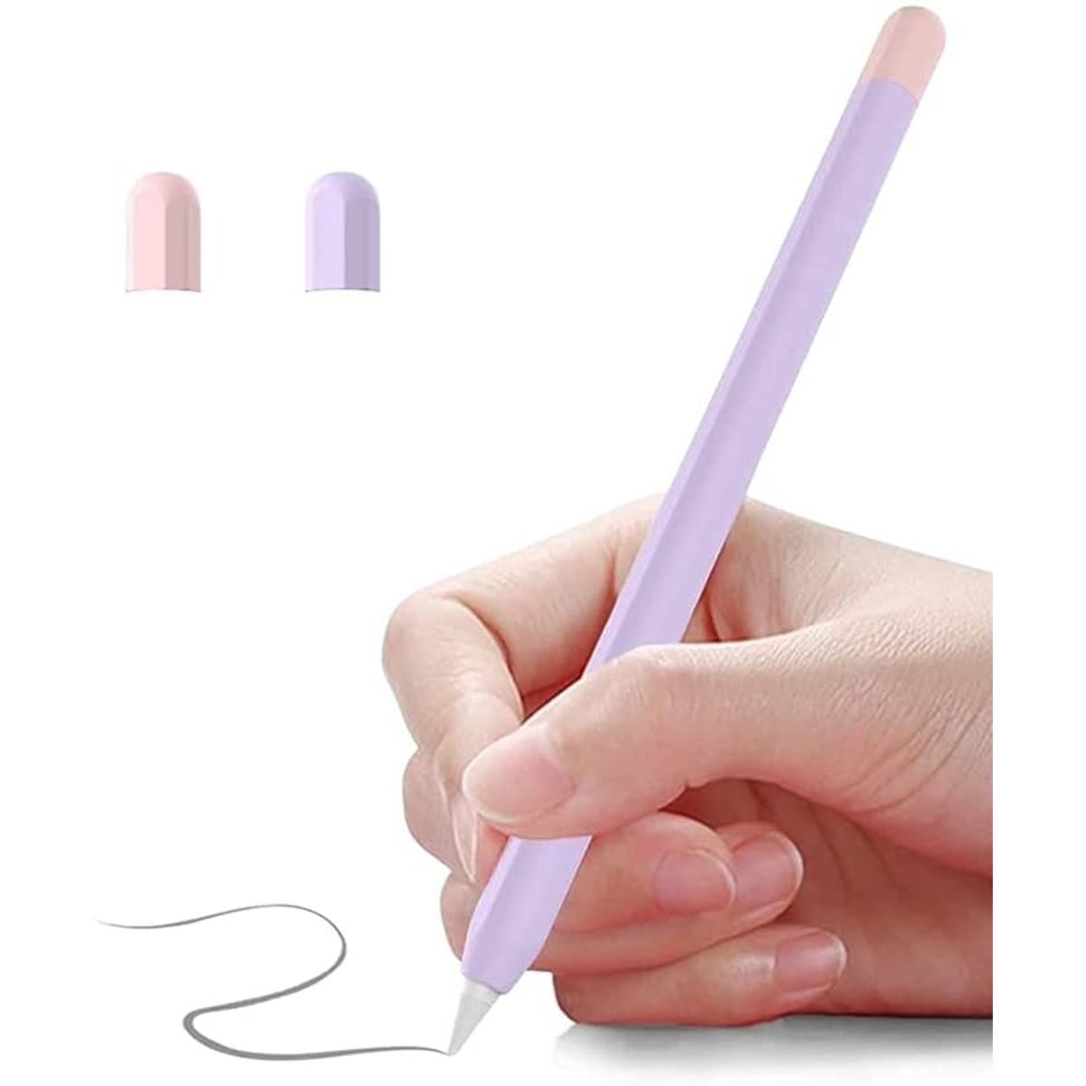 GENERICO - Funda Silicona Para Apple Pencil 2da Generación  Lila