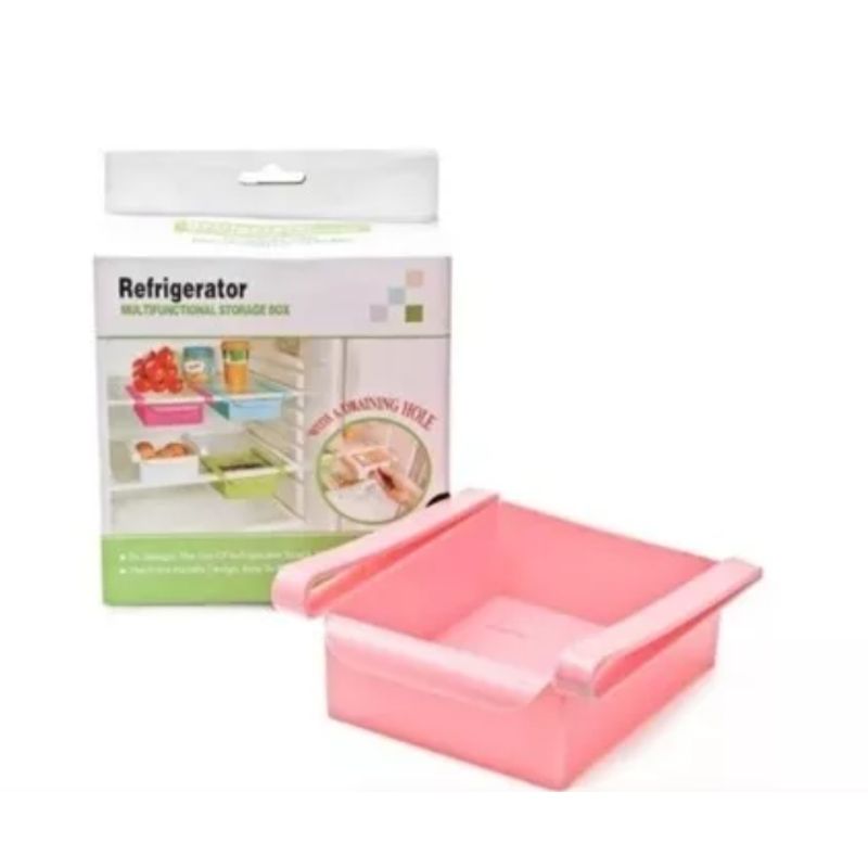 GENERICO - Organizador Refrigerador Gavetas Refrigerador Color Rosado