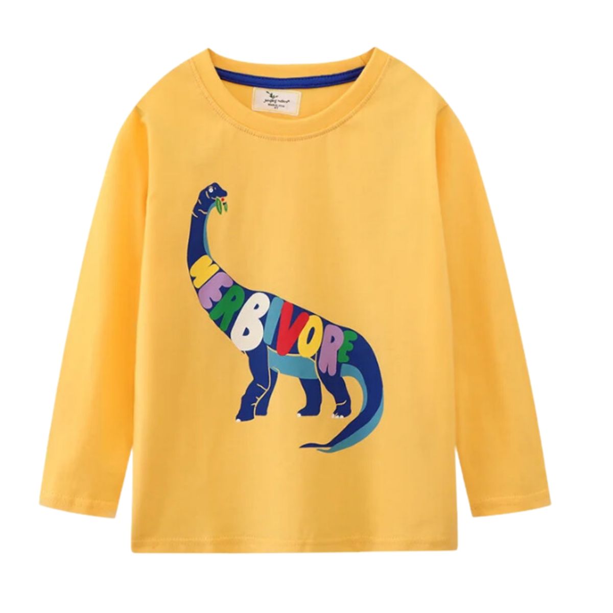 JUMP KIDS - Poleras Manga Larga Niño Dinosaurio 100% Algodón