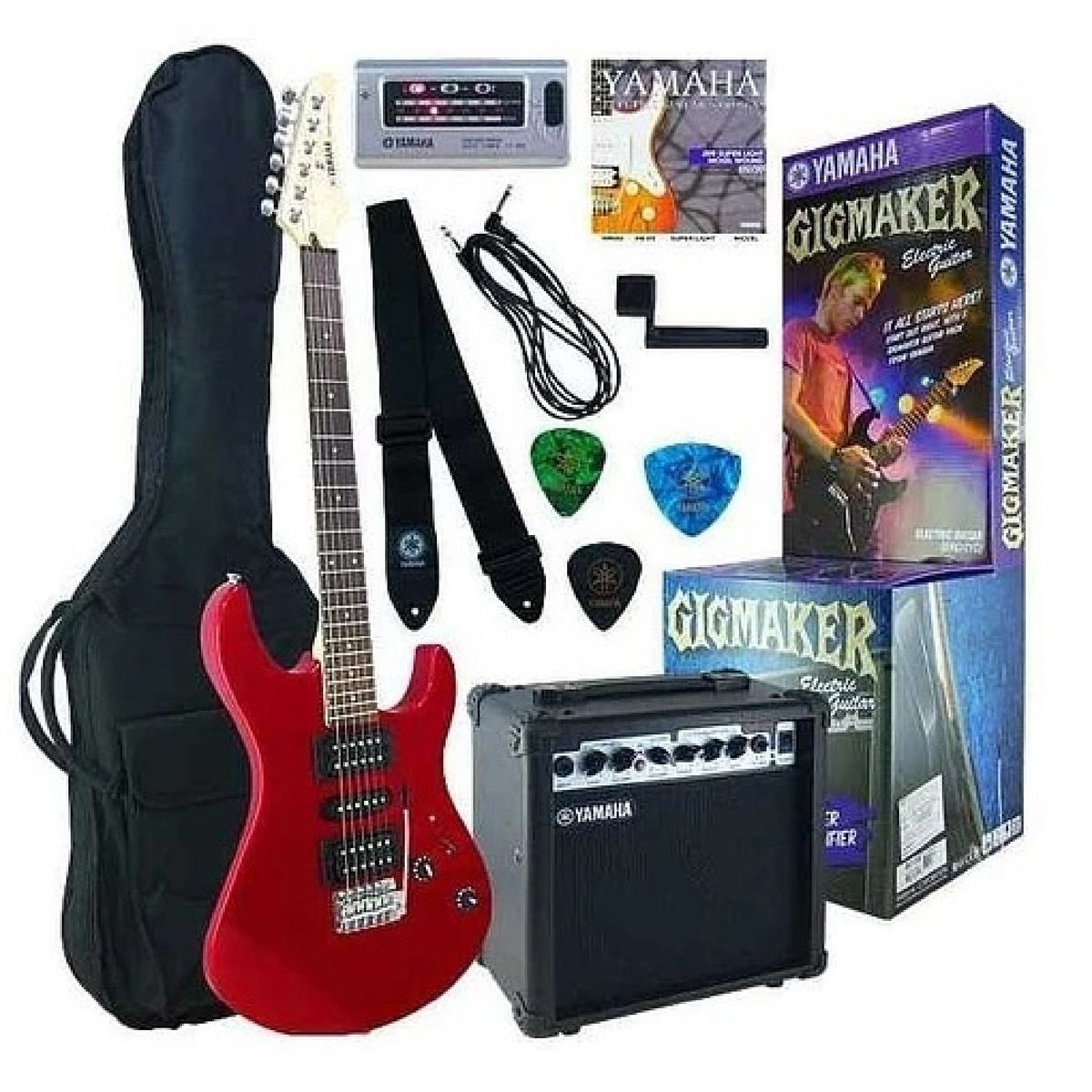 YAMAHA - Pack Guitarra Electrica Amplificador Yamaha ERG 121 GPII MR