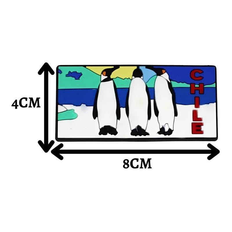 OEM - Pack 4 Goma Iman decorativo diseño Pinguino
