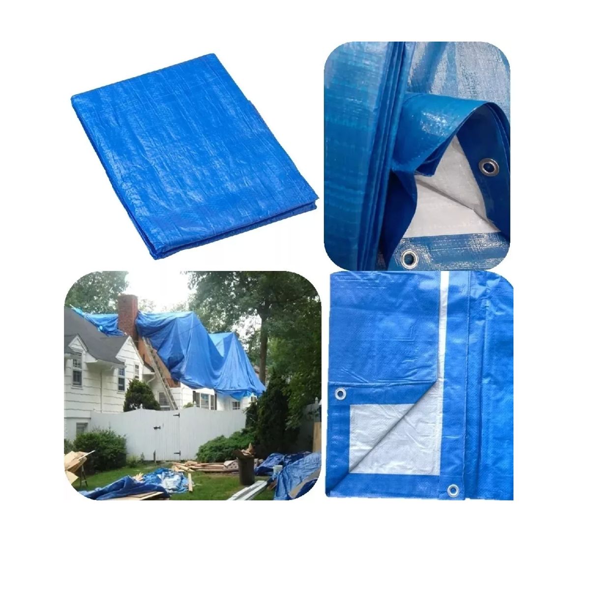 GENERICO - Lona Carpa Multiuso Impermeable 3x2 Mts Con Ojetillos
