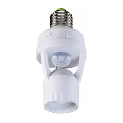 GENERICO - Soquete Sensor Movimiento Adaptador Ampolleta E27