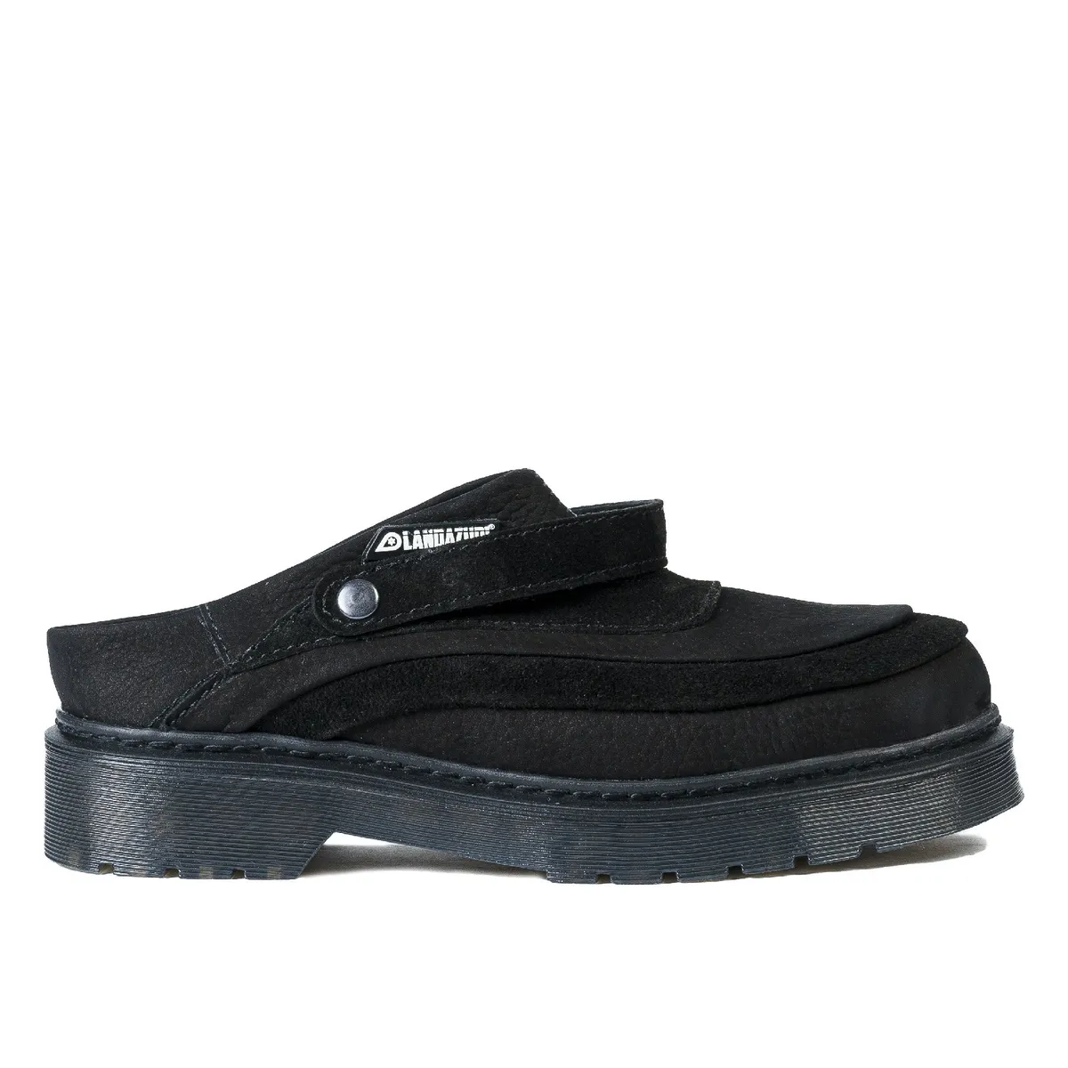 LANDAZURI - Zapato Cuero Mule Adriático Reno Negro Landazuri