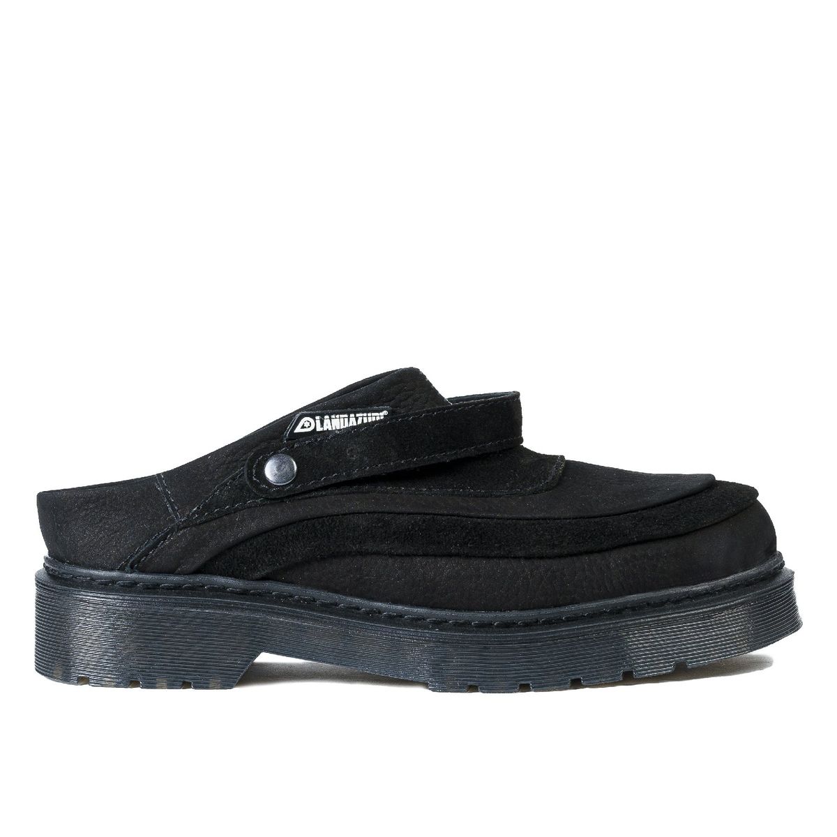 LANDAZURI - Zapato Cuero Mule Adriático Reno Negro Landazuri