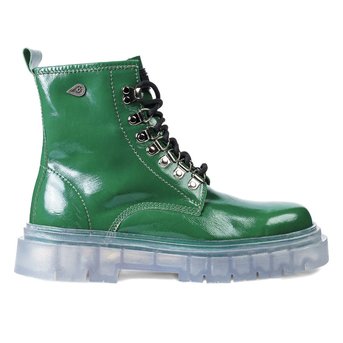 LANDAZURI - Botín Cuero Astar Verde Cristal Landazuri