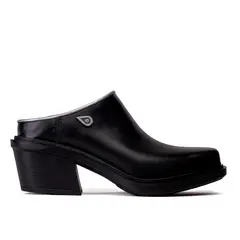 LANDAZURI - Zapato Cuero Mule Bruma Negro