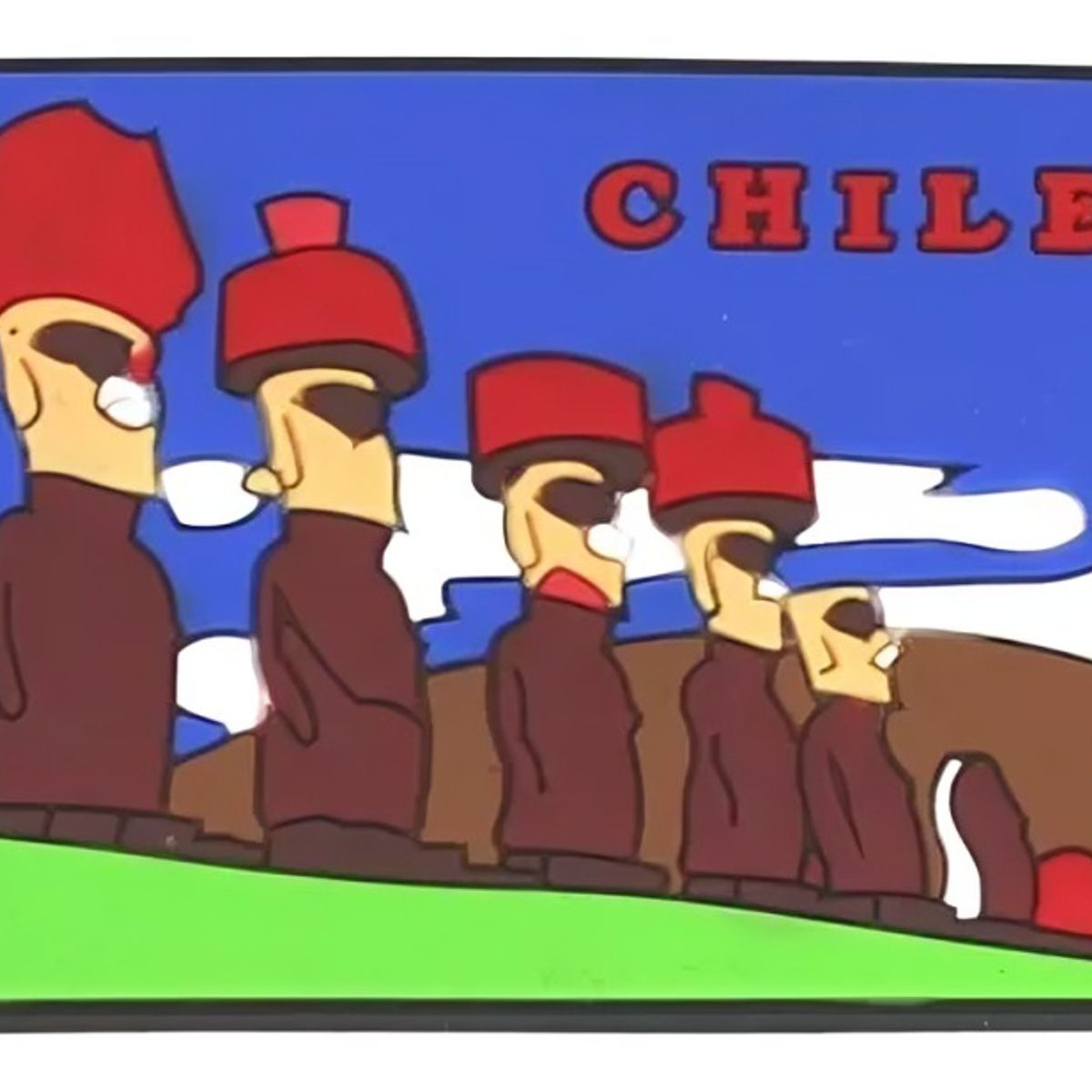 OEM - Pack 4 Goma Iman decorativo diseño Rapanui