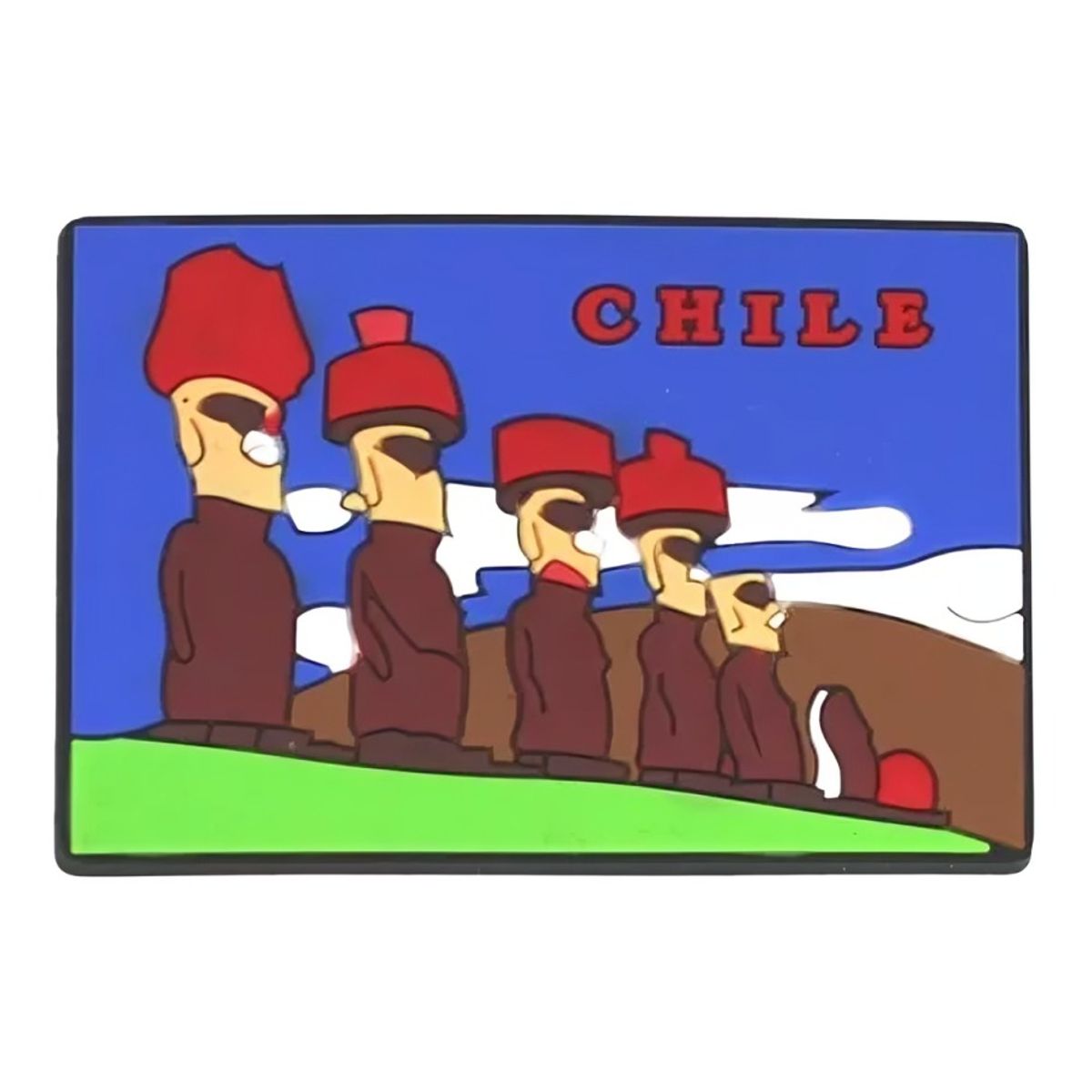 OEM - Pack 4 Goma Iman decorativo diseño Rapanui