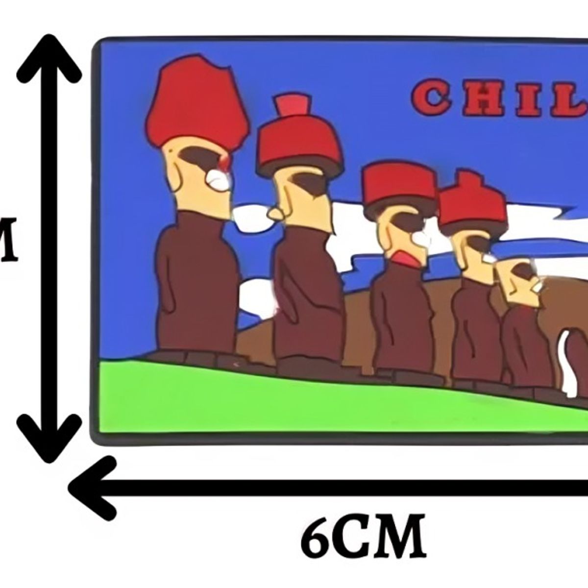 OEM - Pack 4 Goma Iman decorativo diseño Rapanui