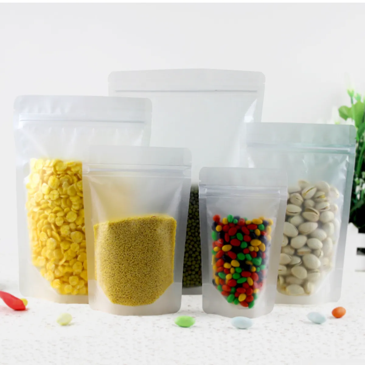 GENERICO - 50 Bolsas Plásticas Transparente Esmeriladas 9x13+3 Cms. Resellables