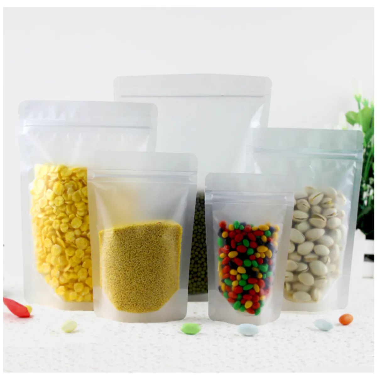 GENERICO - 50 Bolsas Plásticas Transparente Esmeriladas 9x13+3 Cms. Resellables