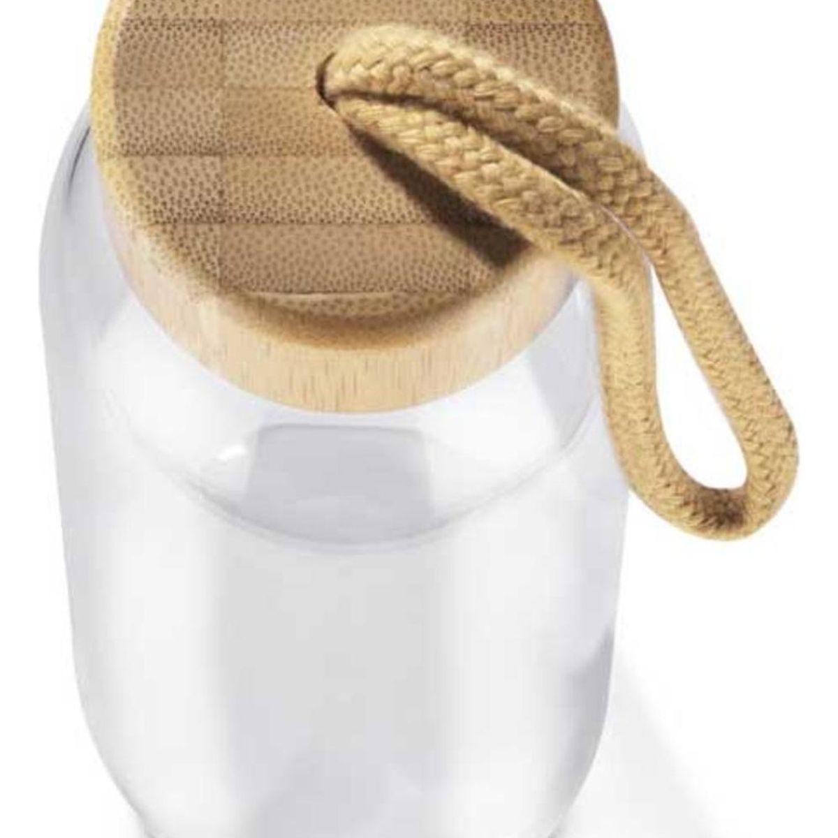 IMPORTCLICK - Botella Vidrio Con Tapa Bambú 500 ML