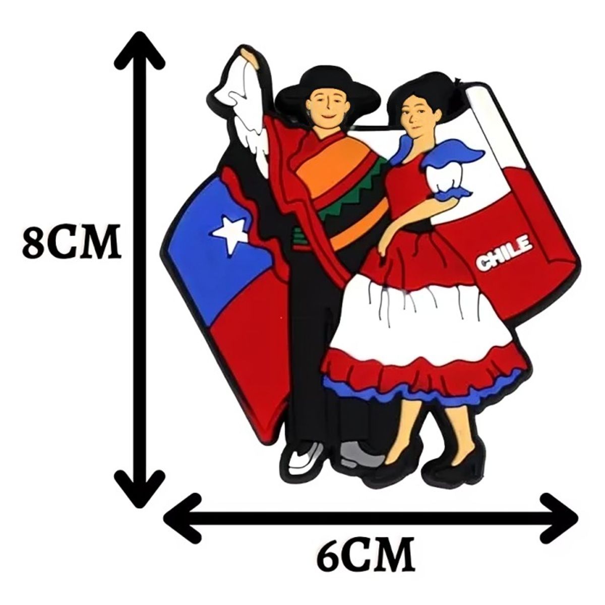 OEM - Pack 4 Goma Iman decorativo diseño Huasos