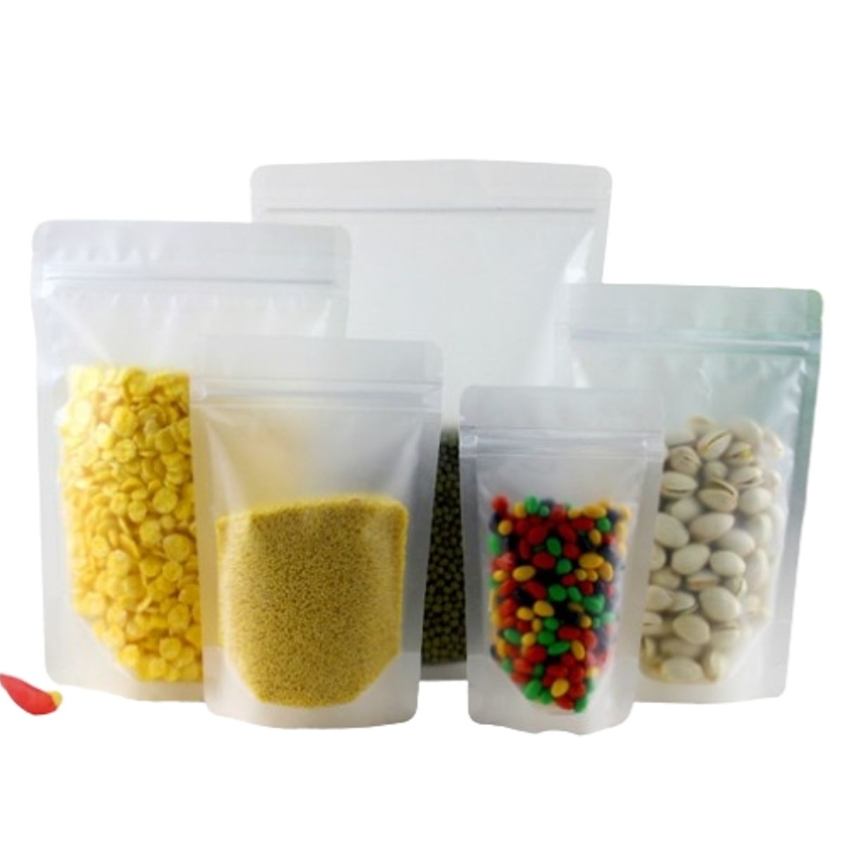 GENERICO - 50 Bolsas Plásticas Transparente Esmeriladas 11x18+3 Cms Resellables