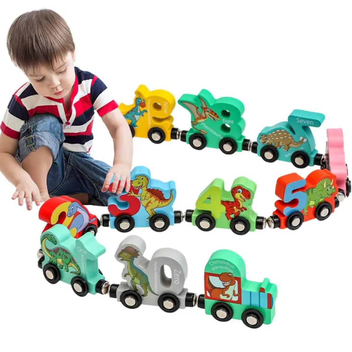 GENERICO - JUEGO TREN MAGNETICO DE NUMEROS PARA NIÑOS