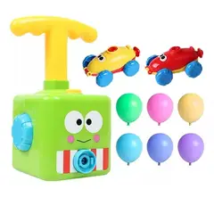 GENERICO - Bombín Lanzador Inflador Auto Set 6 Globos Juguete Niño Niña