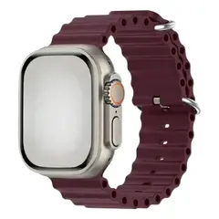 GENERICO - Correa Ocean Silicona Para Apple Watch 38 40 41 Vino