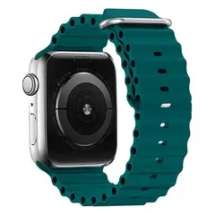 GENERICO - Correa Ocean Silicona Para Apple Watch 38 40 41 Verde
