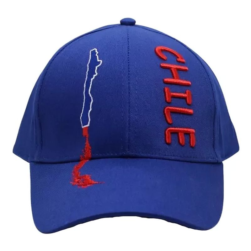 OEM - Gorros Azul  Unisex Bordado Chile Mapa