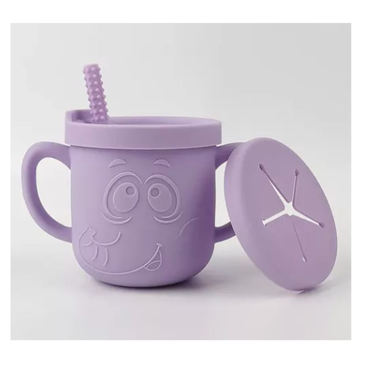 GENERICO - Vaso Silicona Bombilla Con Asa Bebé