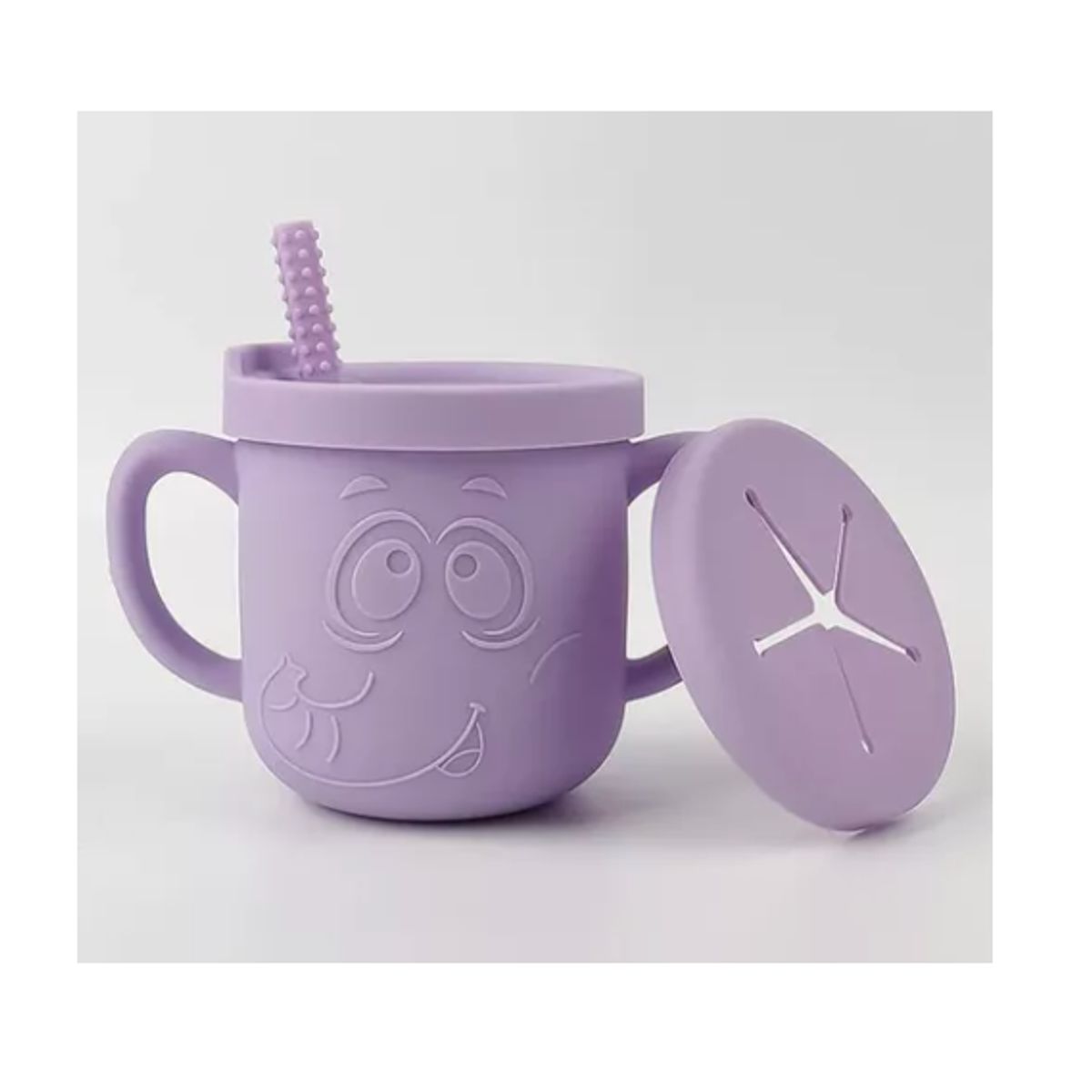 GENERICO - Vaso Silicona Bombilla Con Asa Bebé