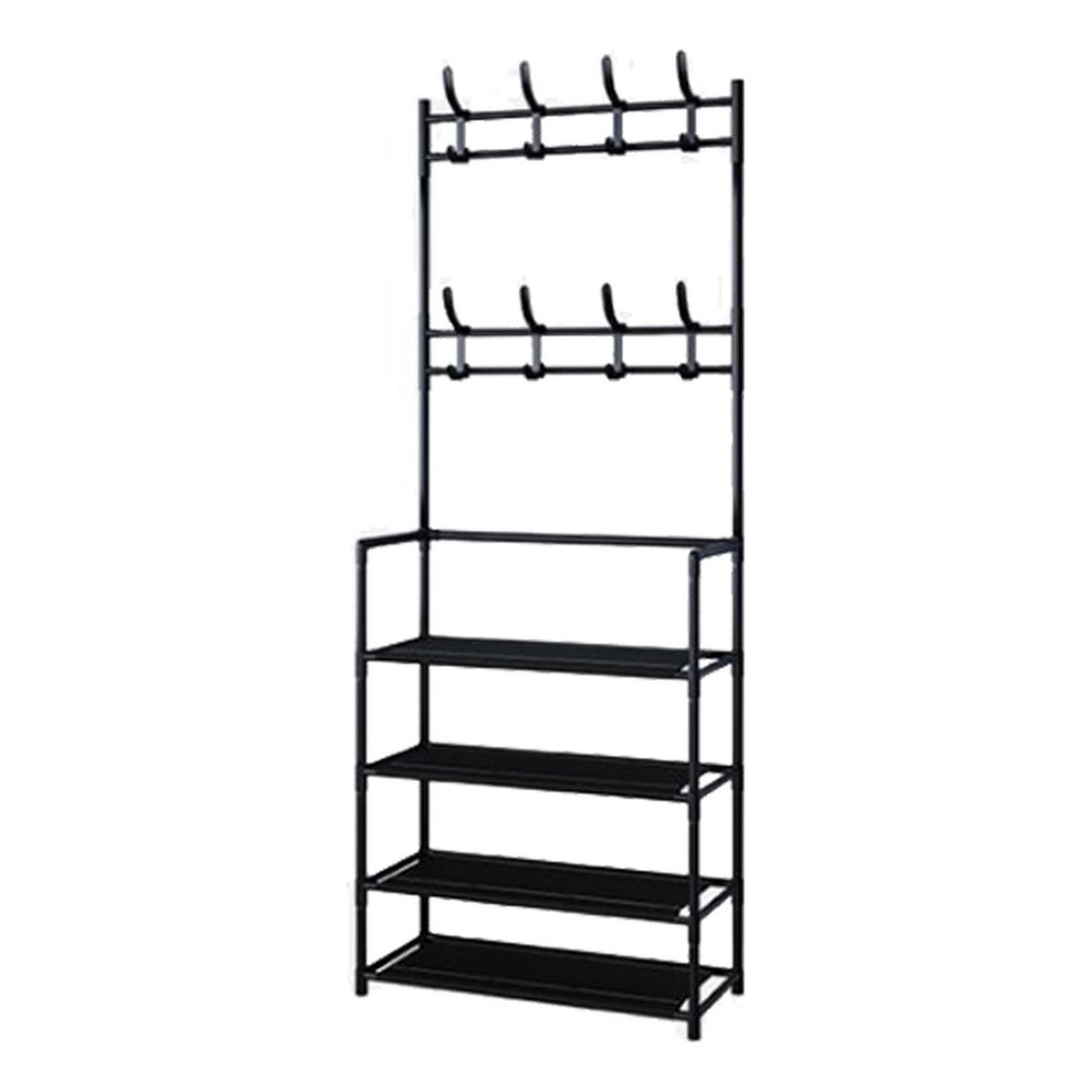 IMPORTCLICK - Rack Estante Organizador Colgador 4 Niveles Negro - Negro