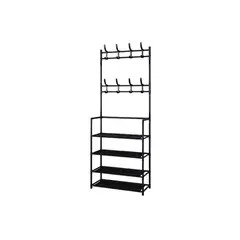 IMPORTCLICK - Rack Estante Organizador Colgador 4 Niveles Negro - Negro