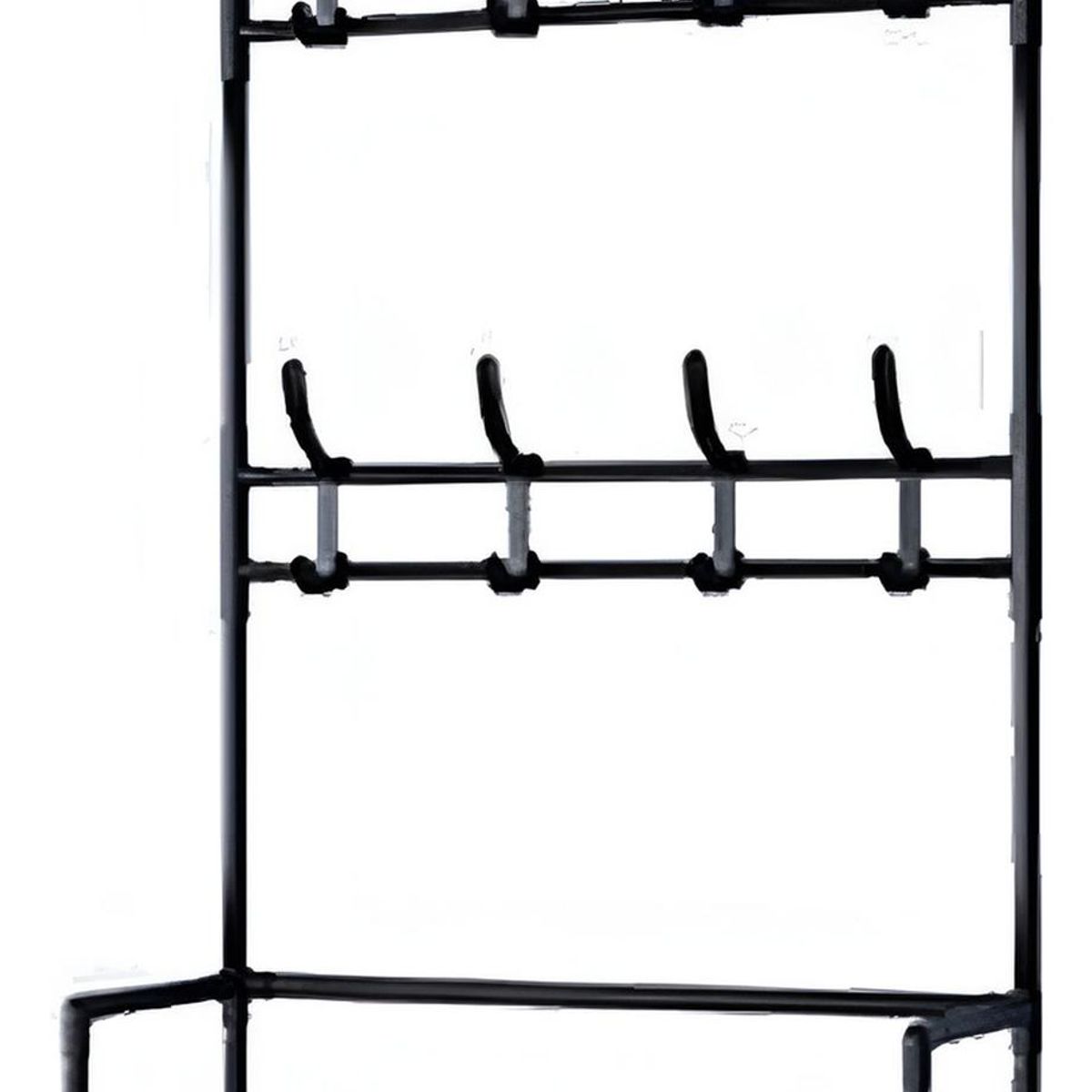 IMPORTCLICK - Rack Estante Organizador Colgador 4 Niveles Negro - Negro