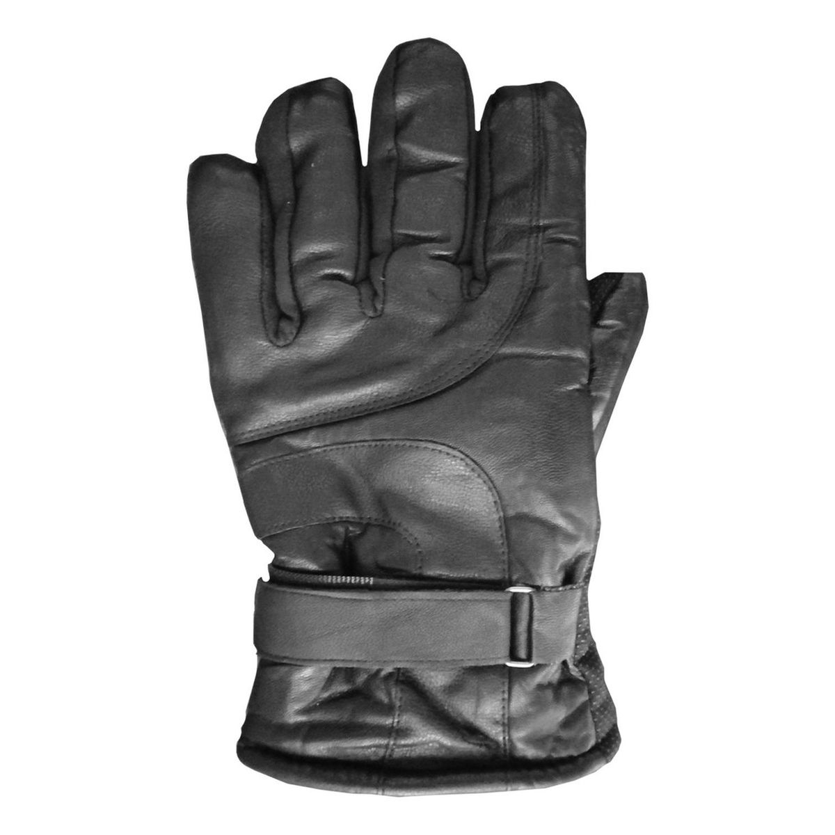 IMPORTCLICK - Guante Cuero De Moto Grip Deluxe Negro