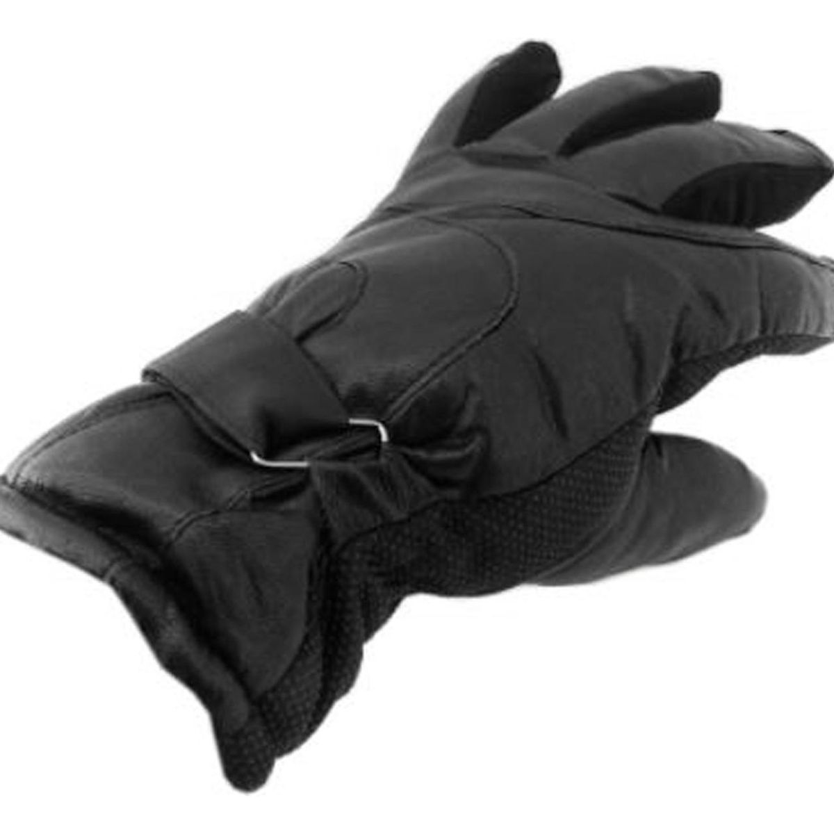 IMPORTCLICK - Guante Cuero De Moto Grip Deluxe Negro