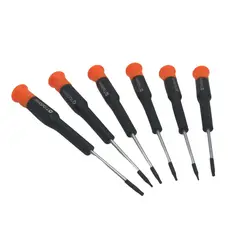 IMPORTCLICK - Kit Herramientas Desatornilladores Torque Estrella 6 Piezas - Negro