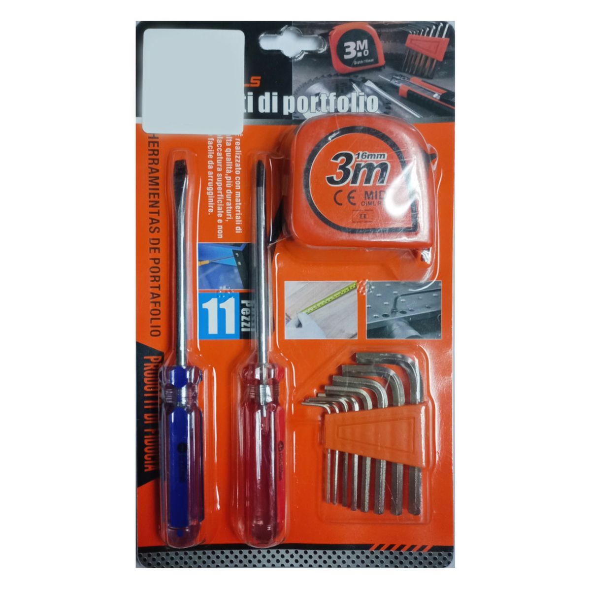 IMPORTCLICK - Kit Herramientas De Trabajo 11 Piezas