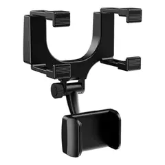 IMPORTCLICK - Soporte Celular Espejo Automóvil Negro