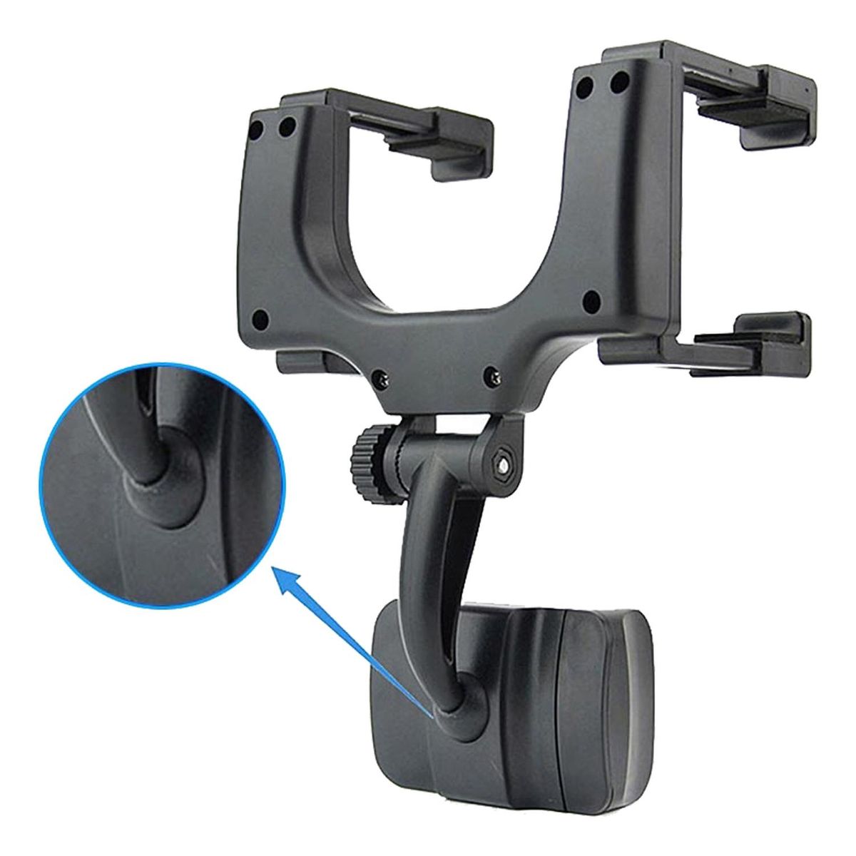 IMPORTCLICK - Soporte Celular Espejo Automóvil Negro