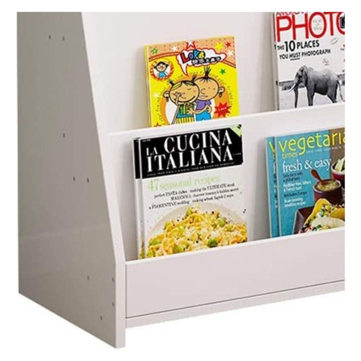 IMPORTCLICK - Estante Librero Niños Madera Blanco