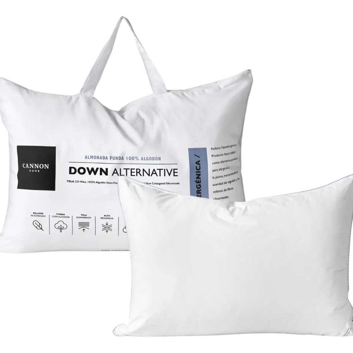 IMPORTCLICK - Pack 2 Almohadas Alternative Cannon King 50x70 CM