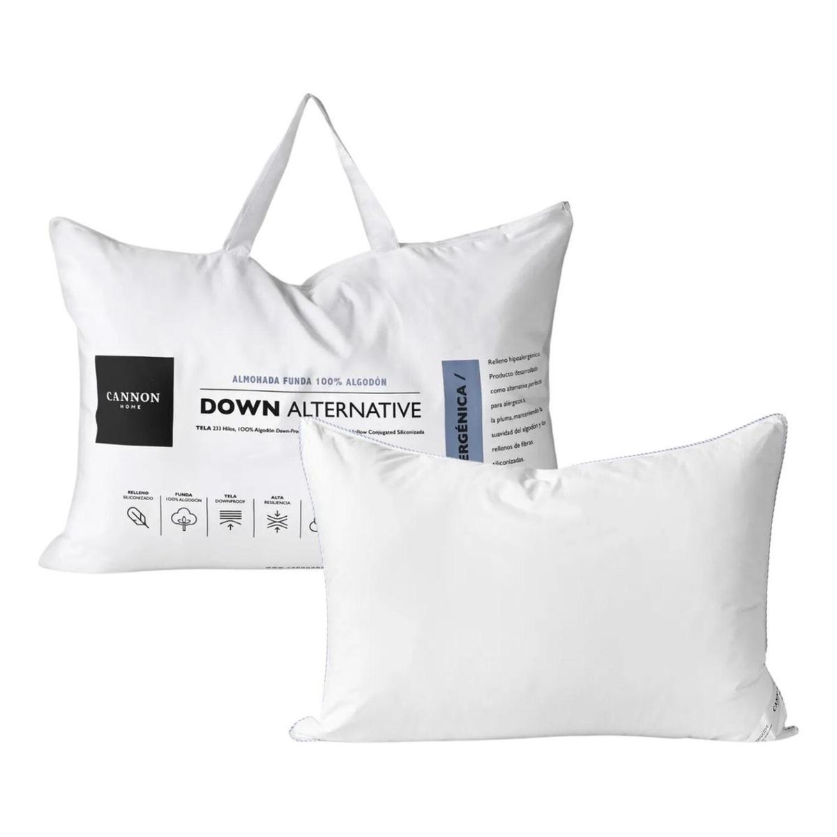 IMPORTCLICK - Pack 2 Almohadas Alternative Cannon King 50x70 CM