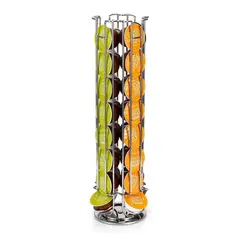 IMPORTCLICK - Porta 32 Cápsulas Dolce Gusto Giratorio 360° - Plateado