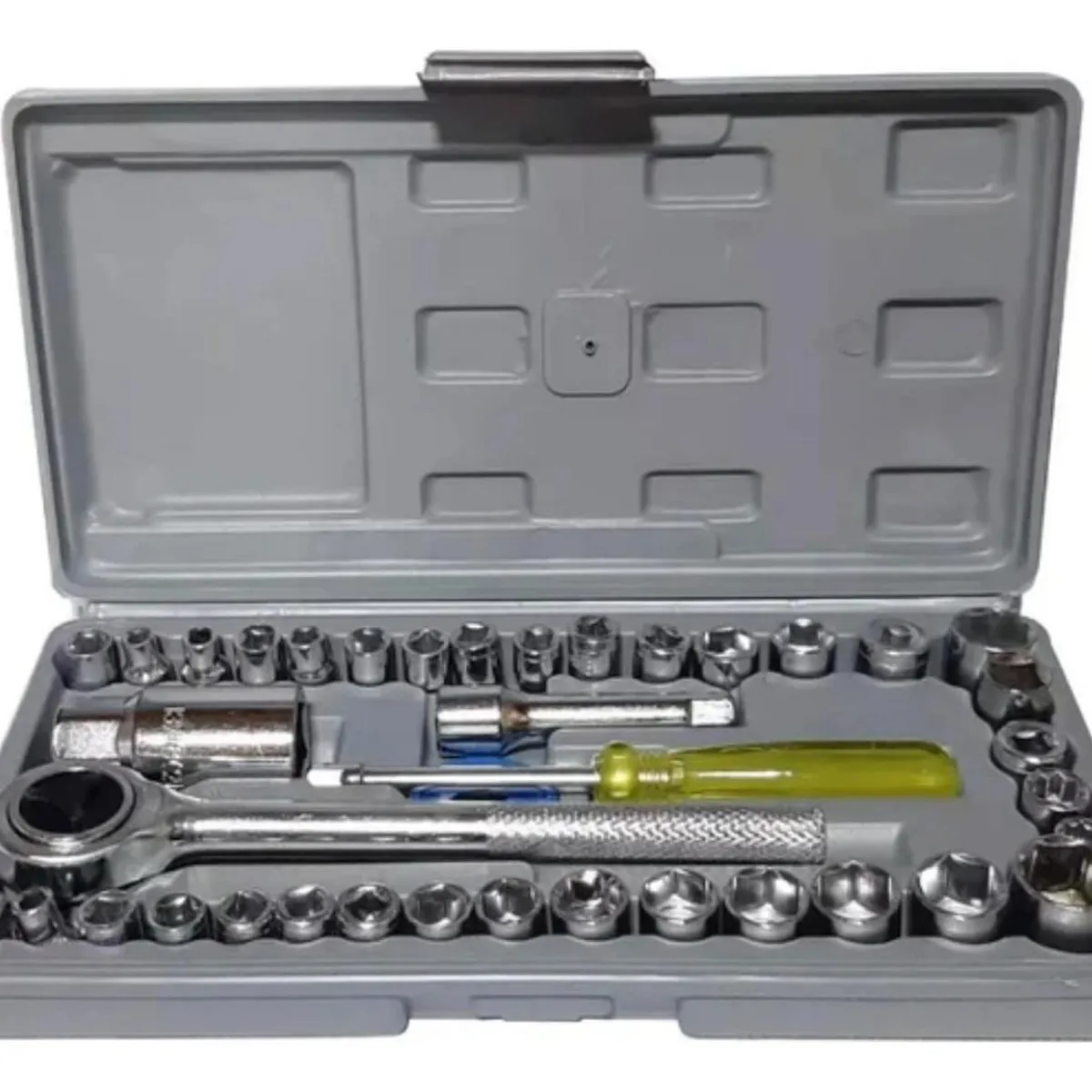 IMPORTCLICK - Set Caja Juego Dados 40 Pcs 1/4-3/8 Chicharra Auto