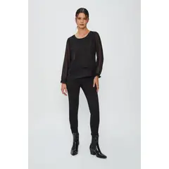 ASH - Blusa Lisa Negro