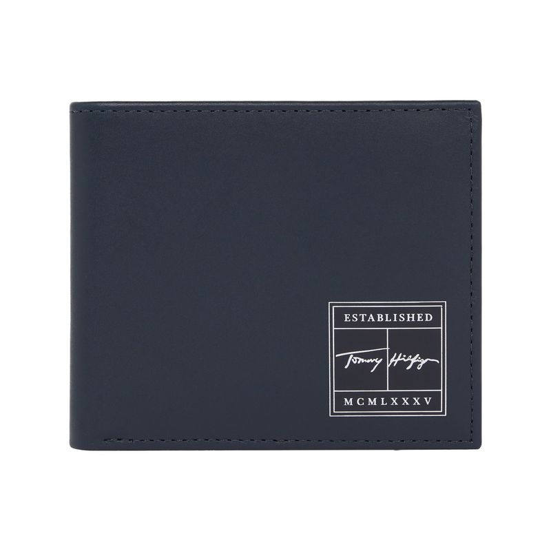 TOMMY HILFIGER - Billetera Logo Signature Azul Tommy Hilfiger