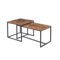 Mesa Centro rectangular Rustic tipo Nido