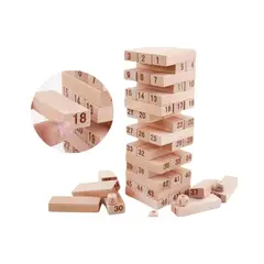 GENERICO - Juego De Mesa Yenga 54 Piezas Con 4 Dados Diversion