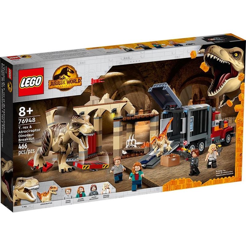 LEGO - Lego  Escape De Los Dinosaurios T. Rex Y Atrocirraptor 76948