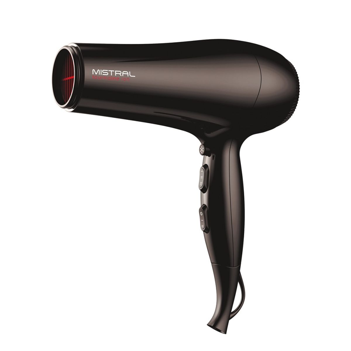 GAMA - Secador de Pelo Gama Mistral Tourmaline Ion Silver Negro